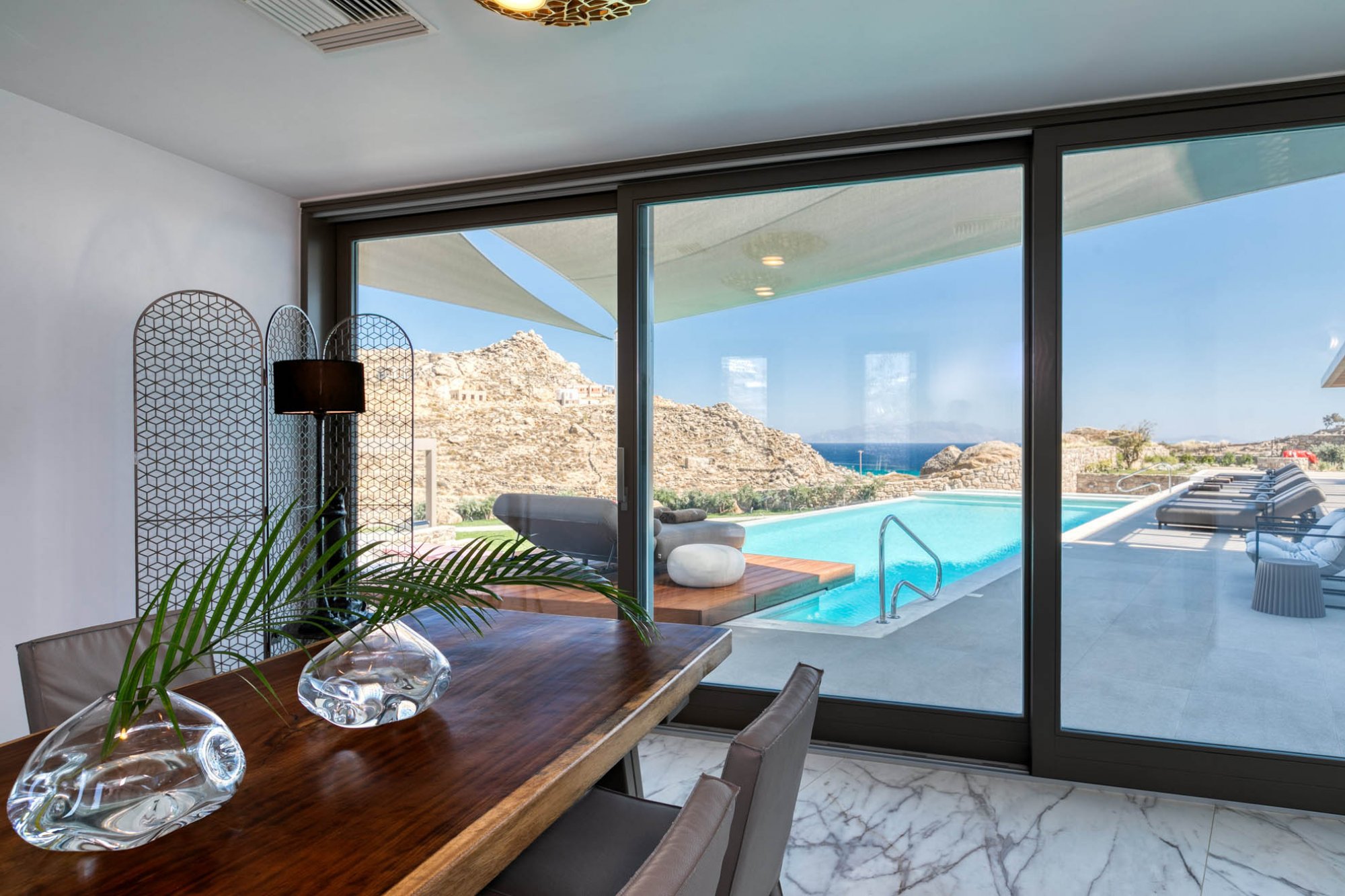 Super stylish mykonos villa with view
