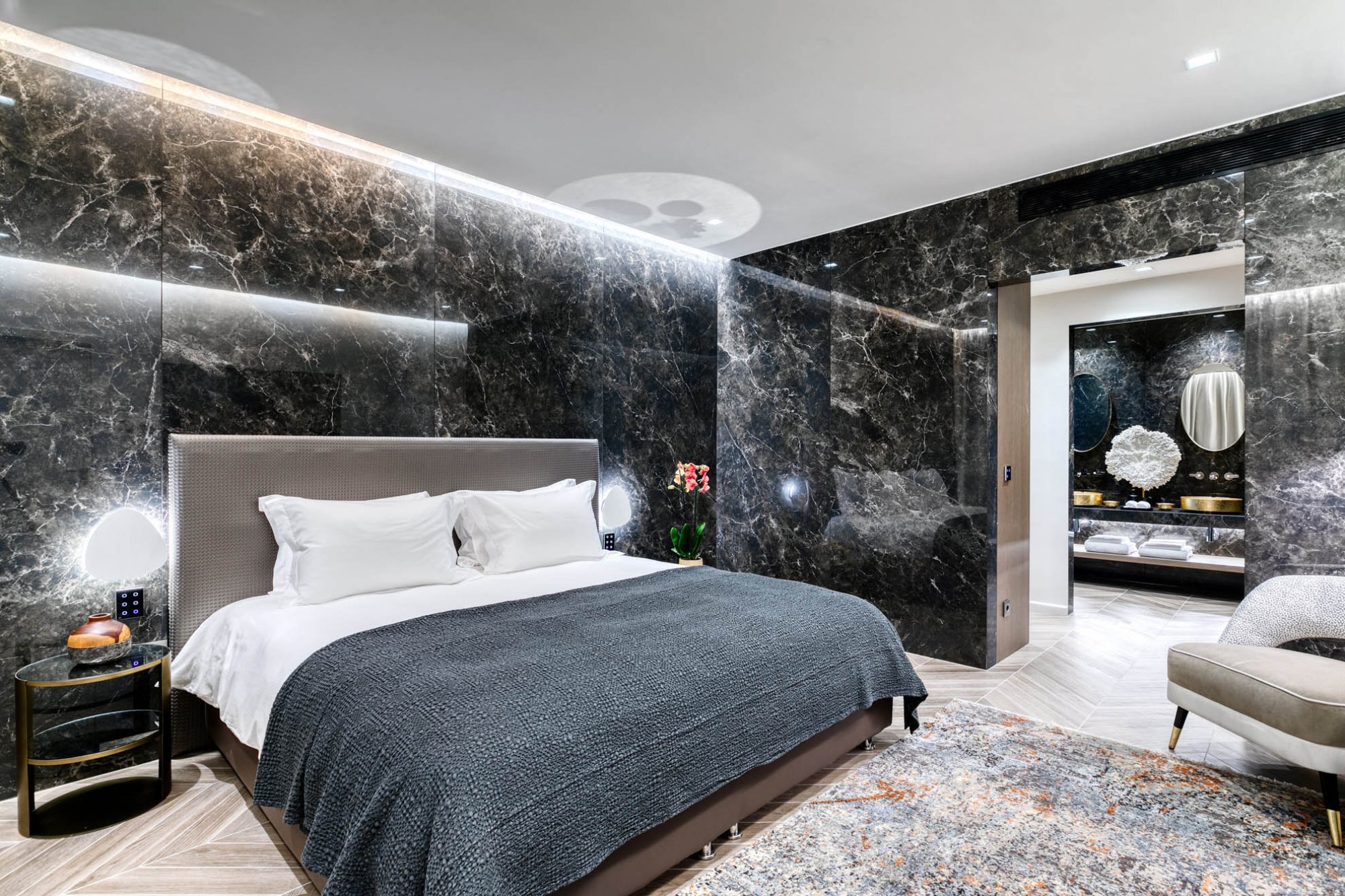 luxury master bedroom mykonos villa